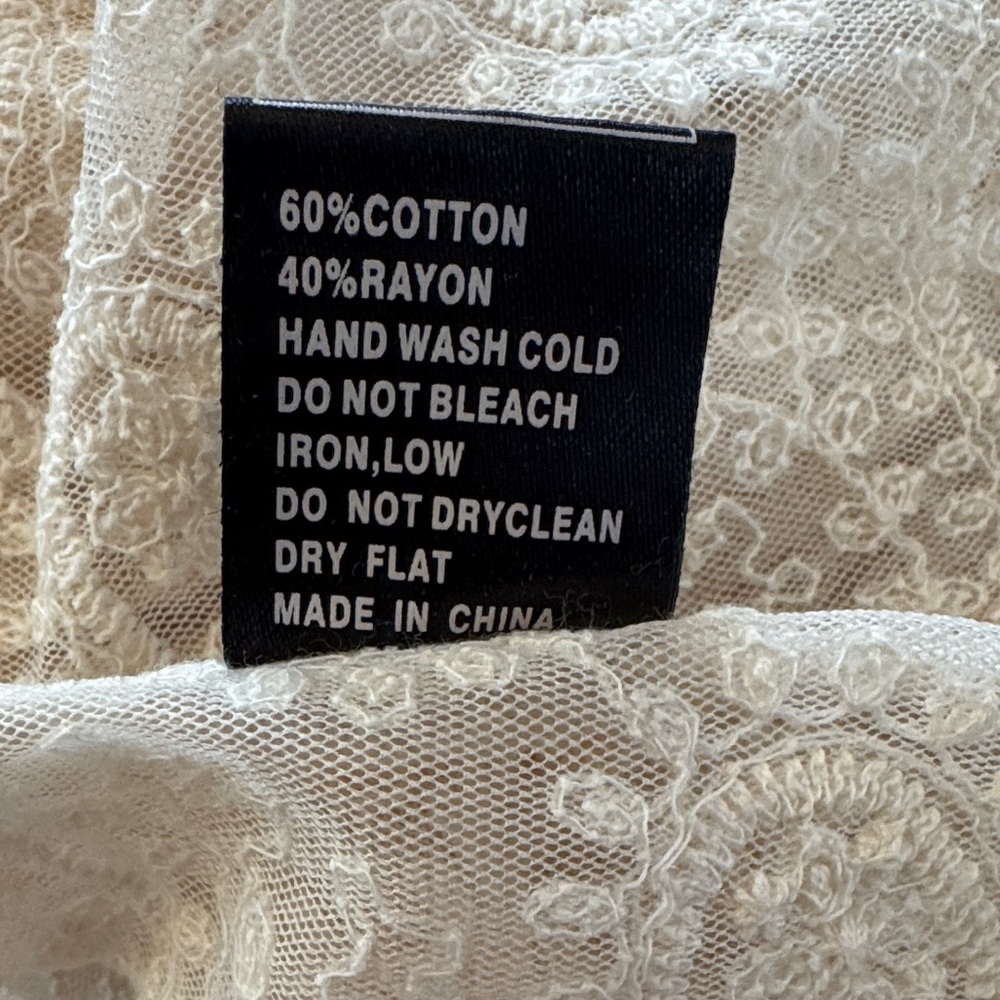 NWT! Elegant POL Cream Lace High Low Sundress Size Small - Picture 9 of 13